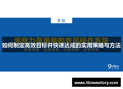 如何制定高效目标并快速达成的实用策略与方法